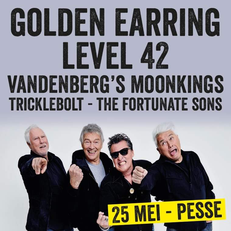 2019-05-25 Golden Earring Pesse Muziek weekend festival website ad